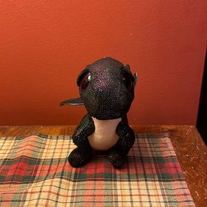 small sized black/rainbow dragon beany boo